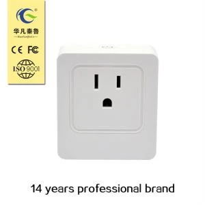 Wi-Fi controlado inteligente Plug para eletrônicos de controle e monitoramento de uso de energia com App